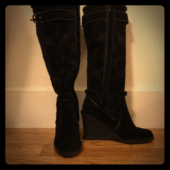 Black Coach boots - Picture 1 of 5